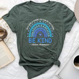 Be Kind Autism Awareness Month 2024 Rainbow Choose Kindness Bella Canvas T-shirt - Seseable