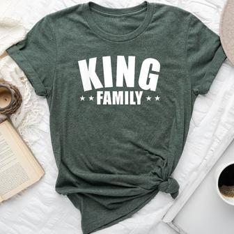 King Last Name Family Matching Party Bella Canvas T-shirt - Monsterry DE