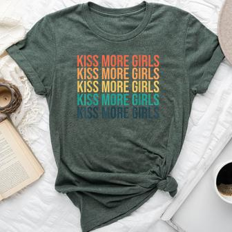 Kiss More Girls Gay Lesbian Pride Lgbt Rainbow Feminist Bella Canvas T-shirt - Monsterry AU