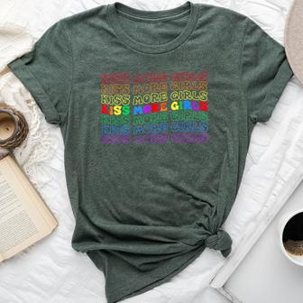 Kiss More Girls Rainbow Lgbtq Month Lgbt Gay Lesbian Pride Bella Canvas T-shirt - Seseable