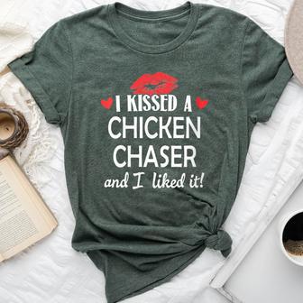 I Kissed A Chicken Chaser Married Dating Anniversary Bella Canvas T-shirt - Monsterry AU