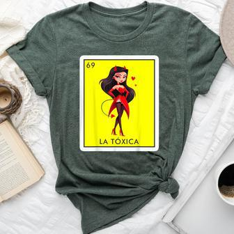 La Toxica Mexican Lottery Bingo Game Sarcastic Toxic Bella Canvas T-shirt - Monsterry