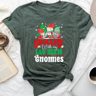 Labor & Delivery Nurse Gnomes L&D Nurse Christmas Bella Canvas T-shirt - Seseable