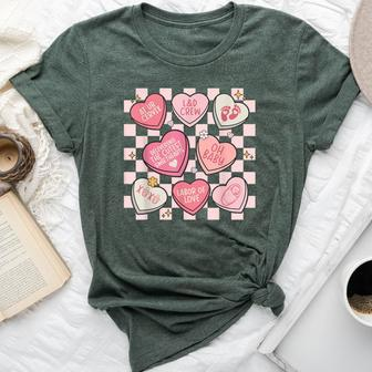 Labor And Delivery Nurse Hearts Candy Valentine's Day Bella Canvas T-shirt | Mazezy UK
