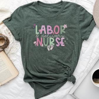 Labor And Delivery Nurse L&D Nurse T Baby Nurse S Retro Bella Canvas T-shirt - Seseable