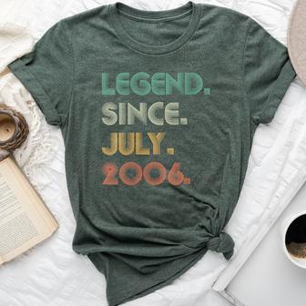 Legend Since July 2006 Vintage 18Th Birthday Boy Bella Canvas T-shirt - Monsterry UK