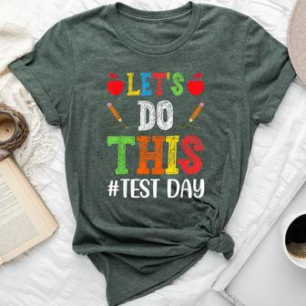 Let's Do This Test Day Motivational Testing Teacher Student Bella Canvas T-shirt | Mazezy