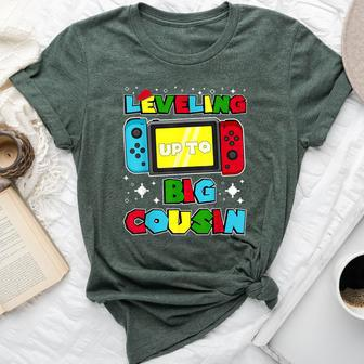 Leveling Up To Big Cousin 2024 Gaming Boys Girls Toddler Bella Canvas T-shirt - Monsterry AU