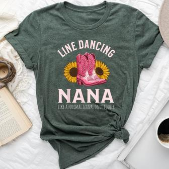Line Dancing Grandma Nana Country Bella Canvas T-shirt - Thegiftio UK