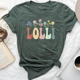 Lolli Wildflower Floral Lolli Bella Canvas T-shirt - Seseable