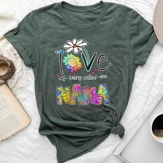 I Love Being Called Nana Sunflower Mother's Day Bella Canvas T-shirt - Seseable
