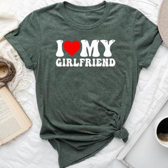 Love My Girlfriend I Heart My Girlfriend Bella Canvas T-shirt - Thegiftio