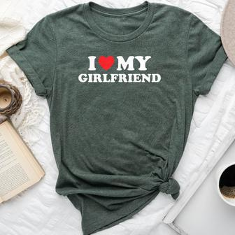 I Love My Girlfriend I Have A Girlfriend Matching Couple Bella Canvas T-shirt | Mazezy