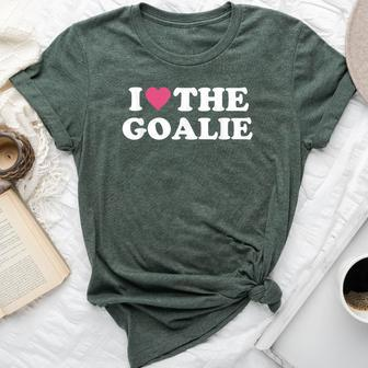 I Love The Goalie Cute Soccer Goalie Family Grandma Mom Bella Canvas T-shirt - Monsterry
