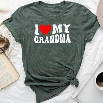 I Love My Grandma I Heart My Grandma Bella Canvas T-shirt | Mazezy CA