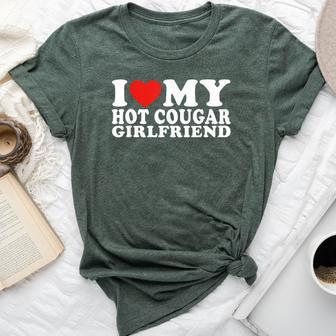 I Love My Hot Cougar Girlfriend I Love My Cougar Gf Bella Canvas T-shirt - Seseable