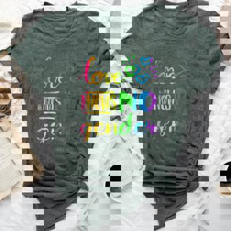 Love Knows No Gender Lgbt Pride Rainbow Bella Canvas T-shirt - Monsterry