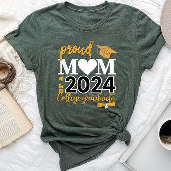 Loving Mom 2024 My Mom Is A Proud 2024 College Graduate Bella Canvas T-shirt - Seseable
