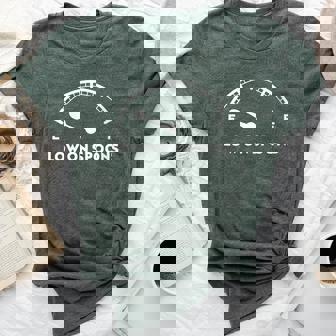 Low On Spoons Spoonie Bella Canvas T-shirt | Mazezy