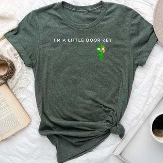 I M A Little Door Key Nerdy Bad Dorky Mom Dad Costume Bella Canvas T-shirt - Monsterry