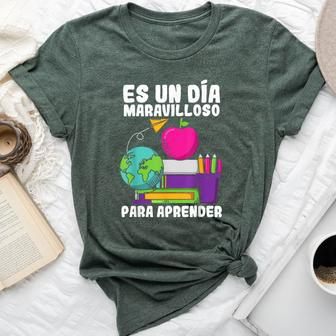 Maestras Spanish Teacher Maestra Hispanic Teacher Espanol Bella Canvas T-shirt - Monsterry DE