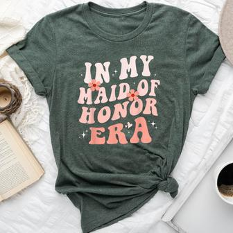 In My Maid Of Honor Era Groovy Bridesmaid Wedding Party Cute Bella Canvas T-shirt - Monsterry AU
