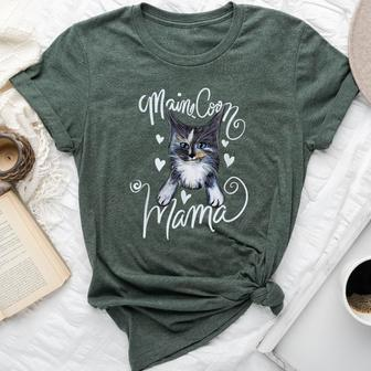 Maine Coon Mama Cute Dilute Calico Bella Canvas T-shirt - Monsterry CA