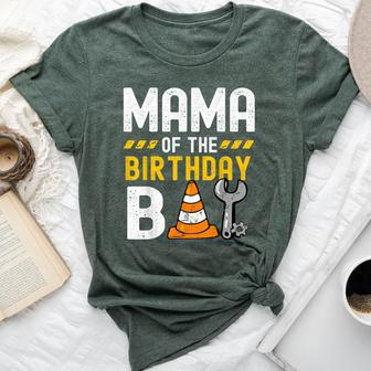 Mama Of The Birthday Boy Construction Worker Birthday Party Bella Canvas T-shirt - Seseable