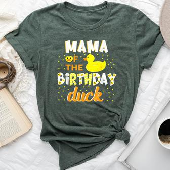 Mama Of The Birthday Duck Yellow Duck Birthday Fun Bella Canvas T-shirt - Monsterry