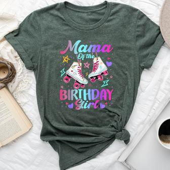 Mama Of The Birthday Girl Rolling Skate Family Bday Party Bella Canvas T-shirt - Monsterry