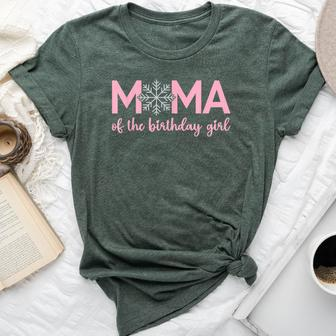 Mama Of The Birthday Girl Winter Onederland 1St Birthday Bella Canvas T-shirt | Mazezy