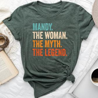 Mandy The Woman The Myth The Legend First Name Mandy Bella Canvas T-shirt - Seseable