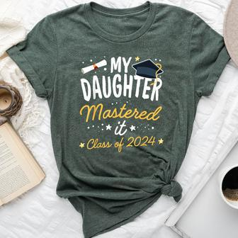 Masters Graduation My Daughter Mastered It Class Of 2024 Bella Canvas T-shirt | Mazezy AU