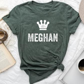 Meghan The Queen Crown & Name Called Meghan Bella Canvas T-shirt - Seseable