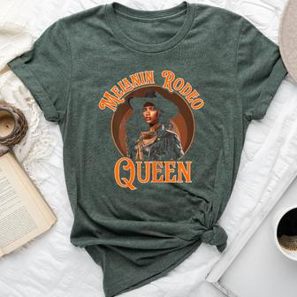 Melanin Rodeo Queen Bronc Riding African American Bella Canvas T-shirt - Monsterry AU