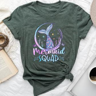 Mermaid Birthday Squad Party Girls Mermaid Bella Canvas T-shirt | Mazezy