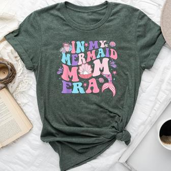 In My Mermaid Mom Era Family Matching Birthday Party Mommy Bella Canvas T-shirt - Seseable