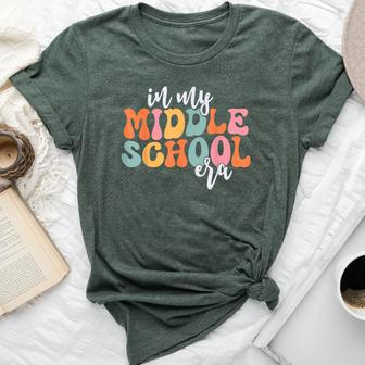 In My Middle School Era Back To School Outfits For Teacher Bella Canvas T-shirt - Seseable