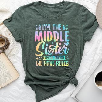 Middle Sister I'm The Reason We Have Rules Matching Bella Canvas T-shirt - Monsterry AU