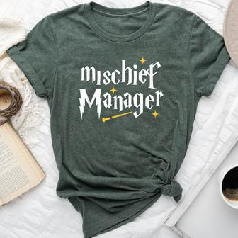 Mischief Manager Teacher Life Mom Dad Bella Canvas T-shirt - Thegiftio UK