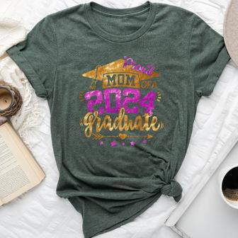 Mom Of A 2024 Graduate Senior 24 College Proud Mother Mama Bella Canvas T-shirt - Monsterry UK