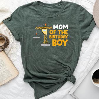 Mom Of The Birthday Boy Construction Crew Birthday Party Bella Canvas T-shirt - Monsterry DE