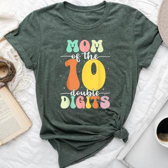 Mom Of The Birthday Girl Boy Double Digits 10Th Birthday Bella Canvas T-shirt - Seseable
