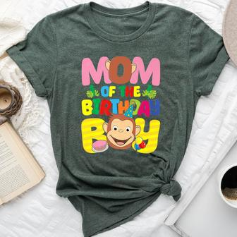 Mom And Dad Birthday Boy Monkey Family Matching Bella Canvas T-shirt - Monsterry
