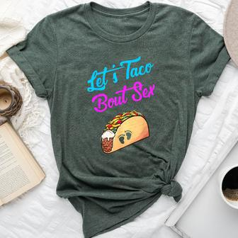Mom Dad Let's Taco Bout Sex Gender Reveal Party Bella Canvas T-shirt - Monsterry DE