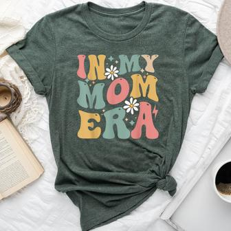 In My Mom Era Groovy Mama Era Mother's Day Womens Bella Canvas T-shirt - Seseable