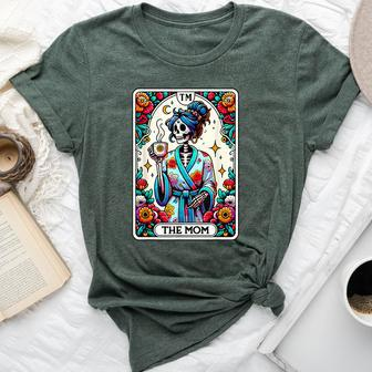 The Mom Tarot Card Skeleton Mama Happy Mother's Day Bella Canvas T-shirt - Seseable