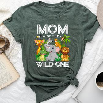 Mom Of The Wild One 1St Birthday Safari Family Matching Bella Canvas T-shirt - Seseable