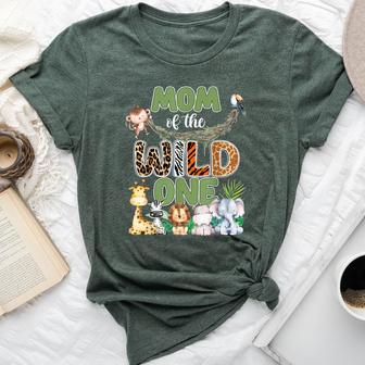 Mom Of The Wild One 1St Birthday Safari Family Matching Bella Canvas T-shirt - Monsterry UK