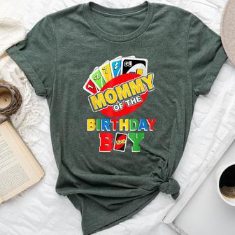 Mommy Of The Birthday Boy Uno Mom Mama 1St Bday Bella Canvas T-shirt - Monsterry